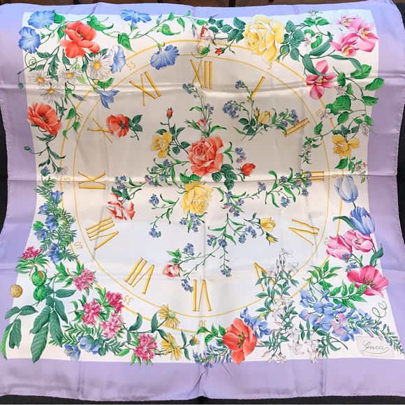 GUCCI Flora Silk Scarf- 35”x 35”😍🌸🌺🔥 - Picture 1 of 17